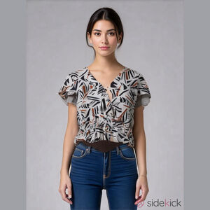 EUC mi ami Top Women’s Size L White Black